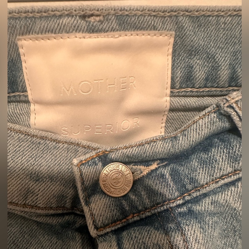 MOTHER Light Blue Denim Midi Skirt - Picture 5 of 10